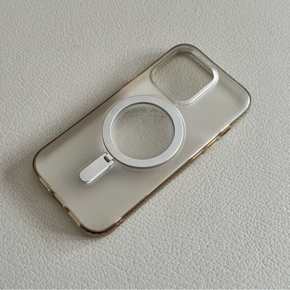 Magnetic Kickstand Case for iPhone 14 Pro | JUESHITUO | Matte Clear - Picture 5 of 9